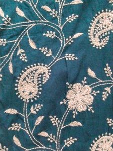 Peacock Blue Beautiful Kurti Plazzo And Duppata