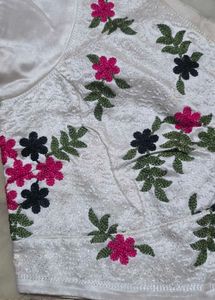 Embroidered Blouse with Floral Design