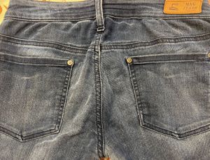 Womens Blue Wash Denim Jeans