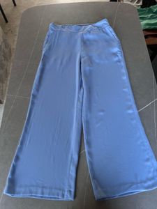 Sky Blue Highwaist Trousers For Women