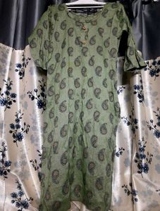Elegant Green Printed Kurta