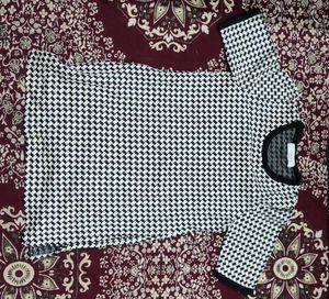 Chic Wrap &amp; Houndstooth Dress