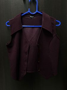 Burgandy Vest