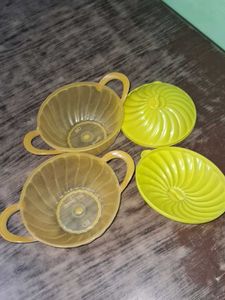 Vintage Tupperware Servalier Bowls