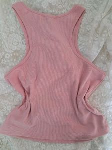 Pink Cherub Print Tank Top