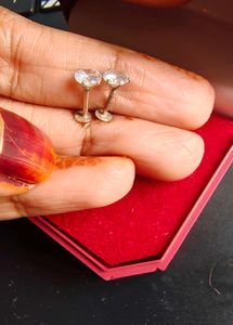 92.5 pure silver Sparkling Stud Earrings