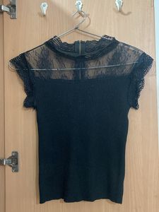 Black Net Top