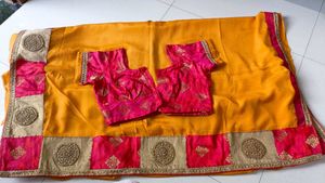 Heavy Border Saree 🎀