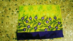 Vibrant Embroidered Saree