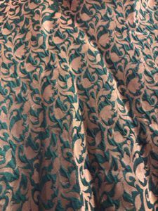 Green &amp; Gold Brocade Skirt