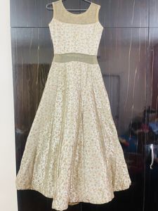 Beautiful Gown Heavy Thread Work