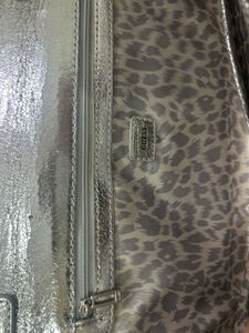 SALE Beige Guess Clutch with Chain Strap