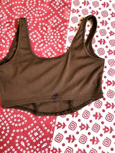 Brown Crop Top 🤎