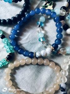 Set of 9 Beaded Bracelets stack