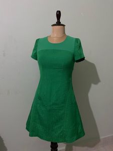Chic Green Short Sleeve Dress