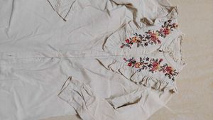Boho Floral Embroidered Ruffled Midi Dress