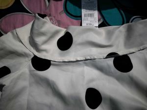 Polka Dot Off-Shoulder Top