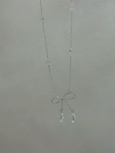 Wired Handmade Y2K Bow Necklace With Earrings