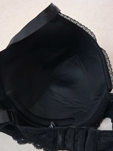 Classic Black Lace Trim Bra