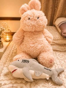rabbit teddy and a shark