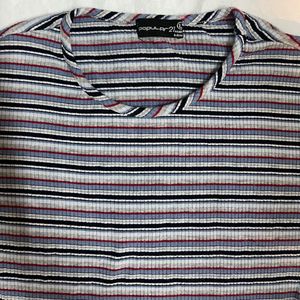 Striped Lettuce Trim T-Shirt