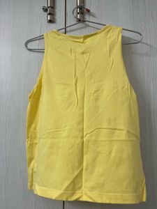 Bright Yellow Sleeveless Tank Top