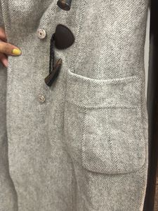Women hooded woolen coat