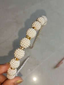 Set of 3 Sparkly &amp; Pearl Headbands