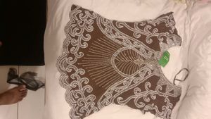 Embellished Brown Ethnic Blouse