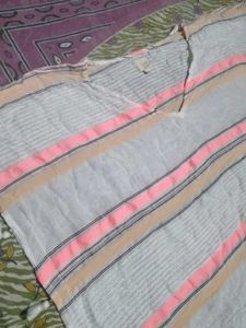 Striped V-Neck Tunic Top