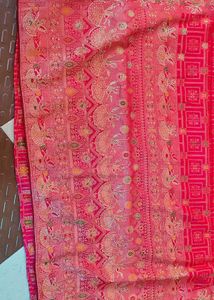 Beautiful Pink Silk Saree with Blouse