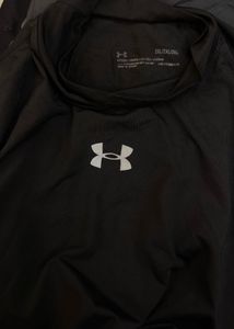 XL-Under Armour Black Long Sleeve Mock Neck Top