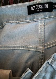 Light Wash Cargo Jeans