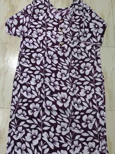 Floral Print Kurta