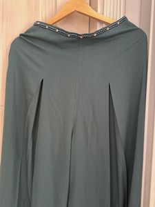 bottle green flared pants