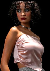 y2k pink satin top