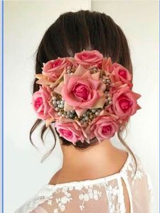 Vibrant Pink Floral Hair Accessory