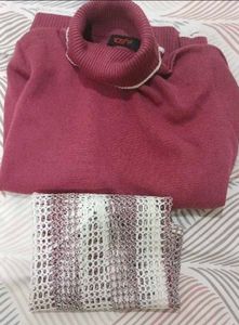 Vintage Knit Vest with Tie Front