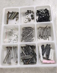 Assorted Screws, Nails & Wall Anchors