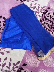 Elegant Blue Embroidered Anarkali