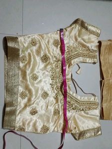 Golden Saree Blouse
