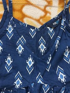Stylish Blue Printed Camisole Top