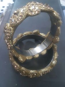 Golden Stone Bangles