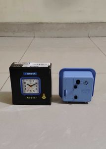 New Unused Oreva Blue Alarm Table Clock