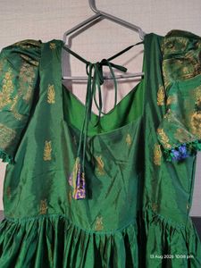 Elegant Green Ethnic Gown