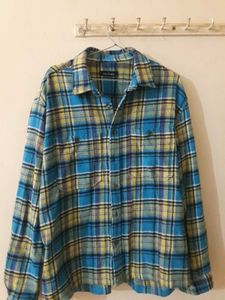Blue &amp; Yellow Plaid Flannel