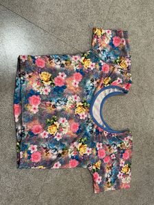 Vibrant Floral Print Blouse/Top