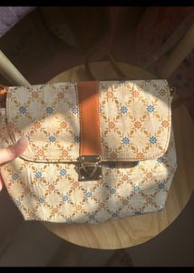 Printed Sling Bag Leather