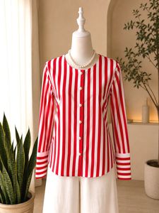 Imported red stripped shirt