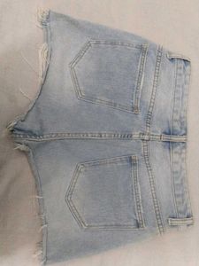 Distressed Denim Shorts